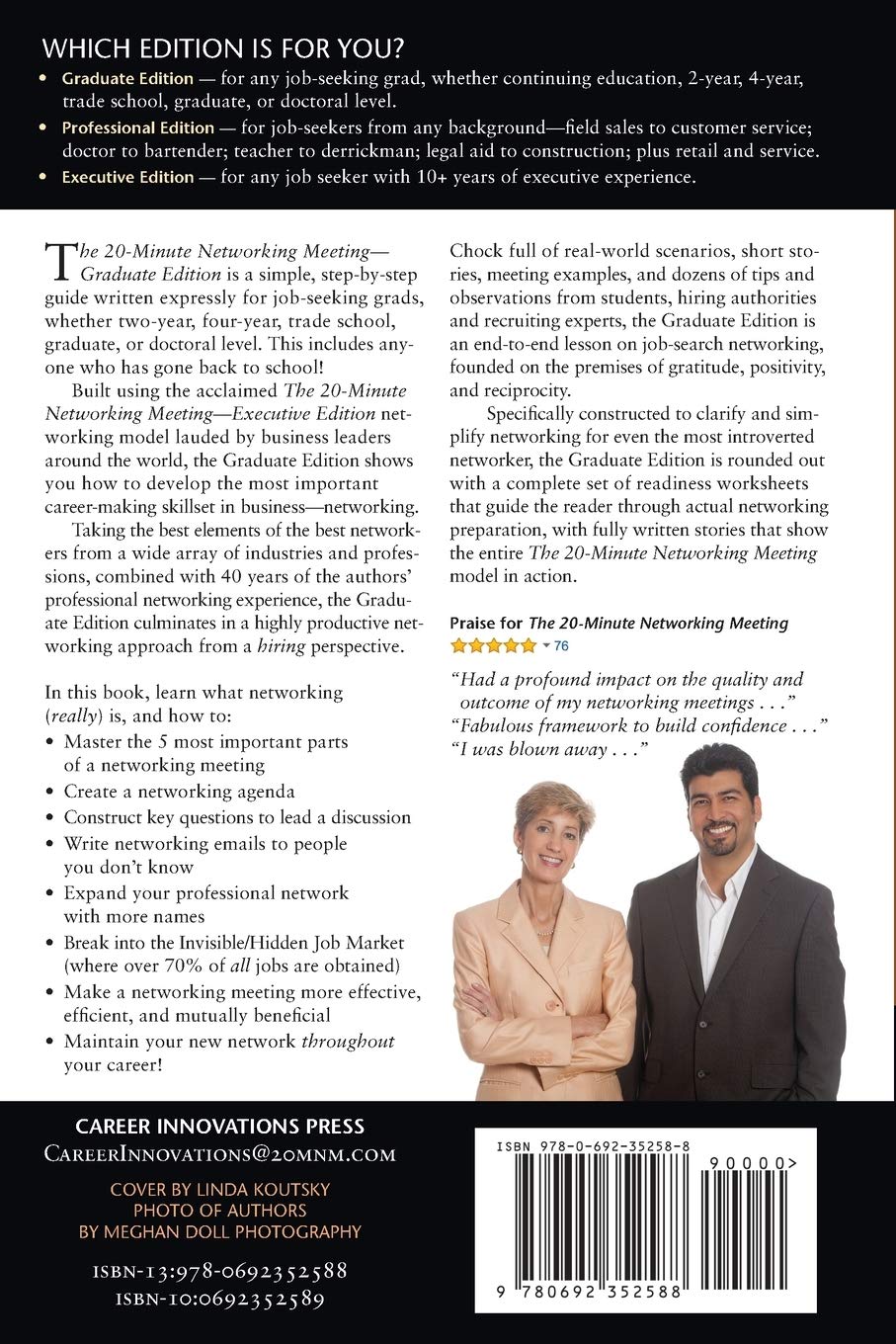 The 20-Minute Networking Meeting - Graduate Edition: Learn to Network. Get a Job.     Paperback – December 30, 2014